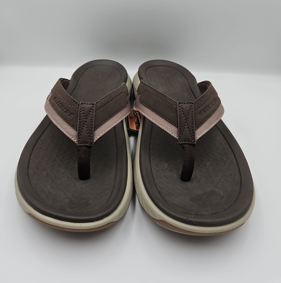 Skechers Brown and Tan Flip-Flops main image 5